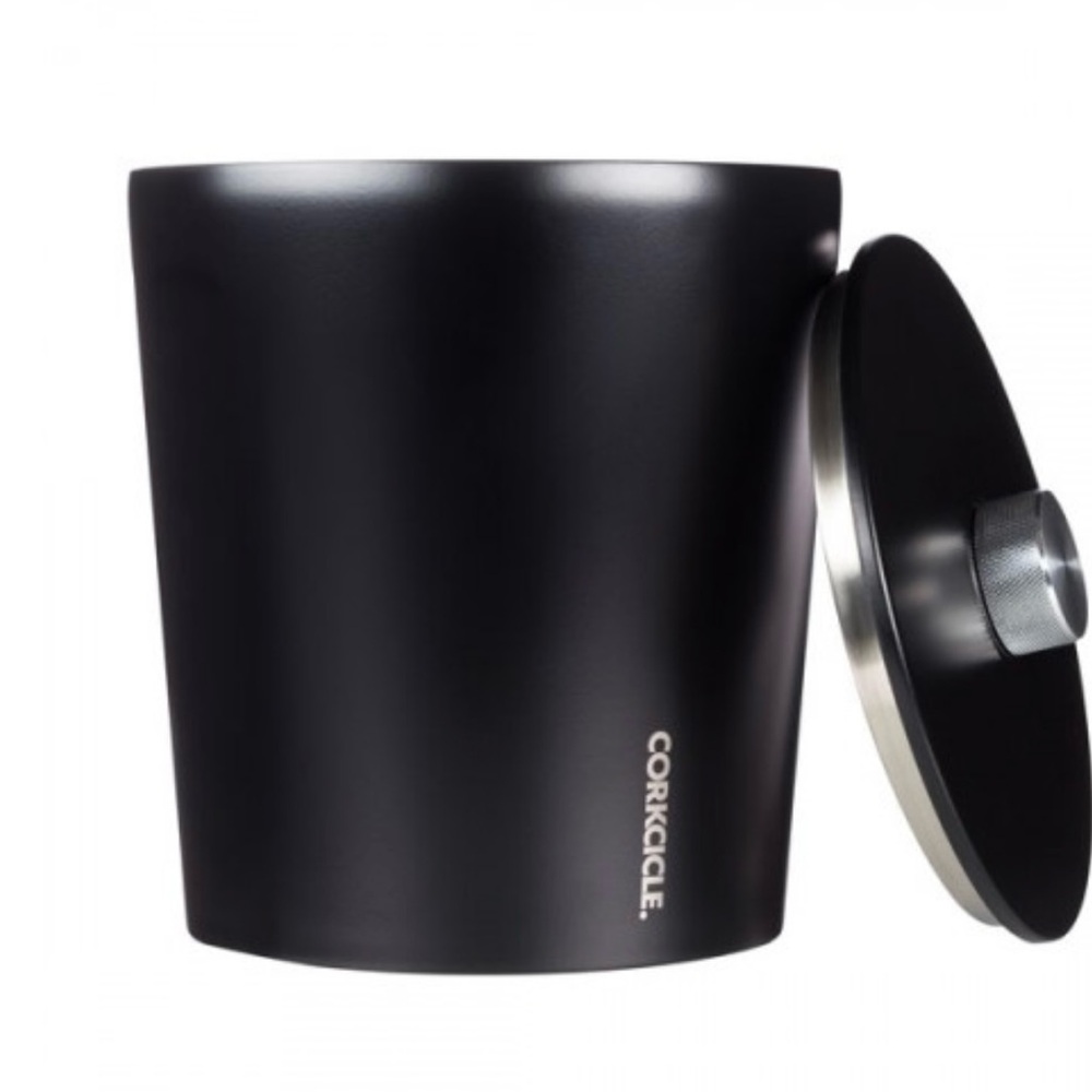 Corkcicle Black Ice Bucket with Lid - Matching Glasses Available